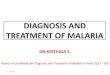 diagnosis and treatment of malaria