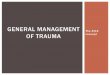 General management of trauma