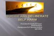Suicide and deliberate selfharm ppt vimhans