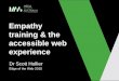 Empathy training & the accessible web experience