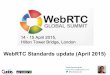 WebRTC standards update (April 2015)