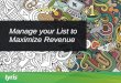 Lyris: Manage Your Lists to Maximize Revenue