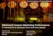 Content Marketing Performance: A Framework to Measure Real Business Impact