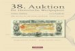 38th auction for old stocks and bonds and papermoney (Historische Wertpapiere, Nonvaleurs)