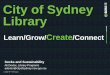 Socks and sustainability at the City of Sydney by Alison Dexter