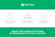 Settle — food pre-ordering and table booking app
