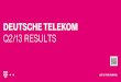 Deutsche Telekom Q2/13 Results