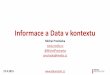 Informace a data v kontextu