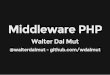 Middleware PHP - A simple micro-framework