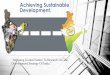 Achieving Sustainable Development For India