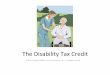 The Disability Tax Credit Presentation
