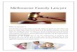 Melbourne family lawyer