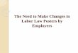 The Need to Make Changes in Labor Law Posters by Employers
