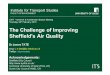 The challenge of improving air quality in Sheffield