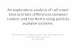 Analysis of rail travel time and fare differences between london and the north