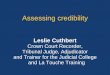 Assessing credibility slides 24th November