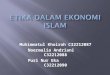 Etika dalam ekonomi islam
