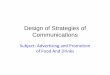 Design of Strategies of communications
