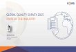Global Quality Survey 2015 - Summary of results
