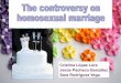 Controversy on homosexual marriage