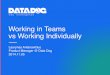 Working in teams vs working individually
