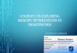 A survey on exploring memory optimizations in smartphones