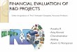 Financial evaluation of R&D projects