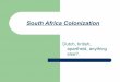 South africa colonisation
