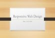Responsive Web Design and Testing