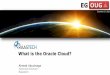 What is the Oracle Cloud?