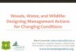 Woods, Water, and Wildlife: Designing Management Actions for Changing Conditions