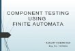 Component Based Testing Using Finite Automata