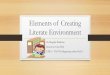 Elements of creating literate environment 2