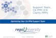 Rego University: Support Team, CA PPM (CA Clarity PPM)