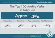 Top 100 Arabic Verbs used in Daily in Modern Standard Arabic Part 1 (Letter A - Letter B)  office power point presentation