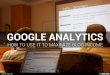 How to Use Google Analytics to Increase Blog Income