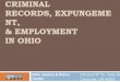 Criminal Record & Expungement Presentation