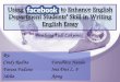 Using Facebook to Enhance English Department Students' Skill in Writing English Essay