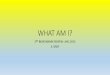 What am i  who am - - 2 nd benchmark review 1-2015