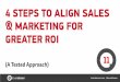 4 Steps to Align Sales & Marketing for Greater ROI