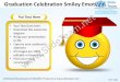 Business power point templates graduation celebration smiley emoticon sales ppt slides