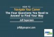 How to Navigate Your Career by Jeff Saperstein - 2015