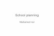 School planning