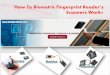 How to biometric fingerprint reader’s scanners work
