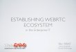 Establishing webrtc ecosystem