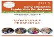 2015 Early Educators Leadership Conference Sponsorship Prospectus