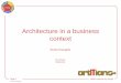 Architecture in a business context
