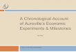 Alain   chronological account of auroville's economic experiments
