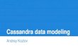 «Cassandra data modeling – моделирование данных для NoSQL СУБД Cassandra»
