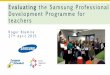 Samsung Professional Development Programme - Evaluation // European Schoolnet